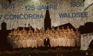 Der Chor des MGV Concordia im Jahre 1986